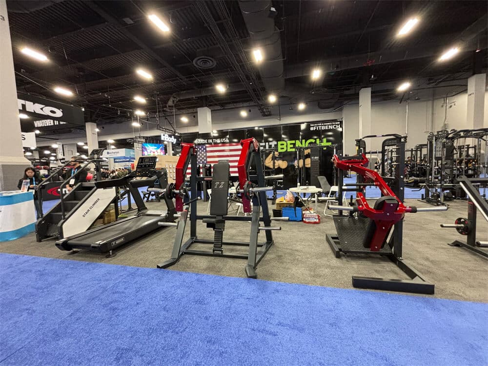 High-end strength training machines showcased at the IHRSA 2025 exhibition