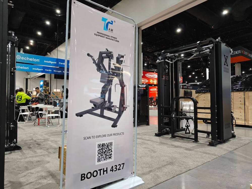 ZFitness commercial gym equipment showcased at HFA 2026 USA fitness exhibition