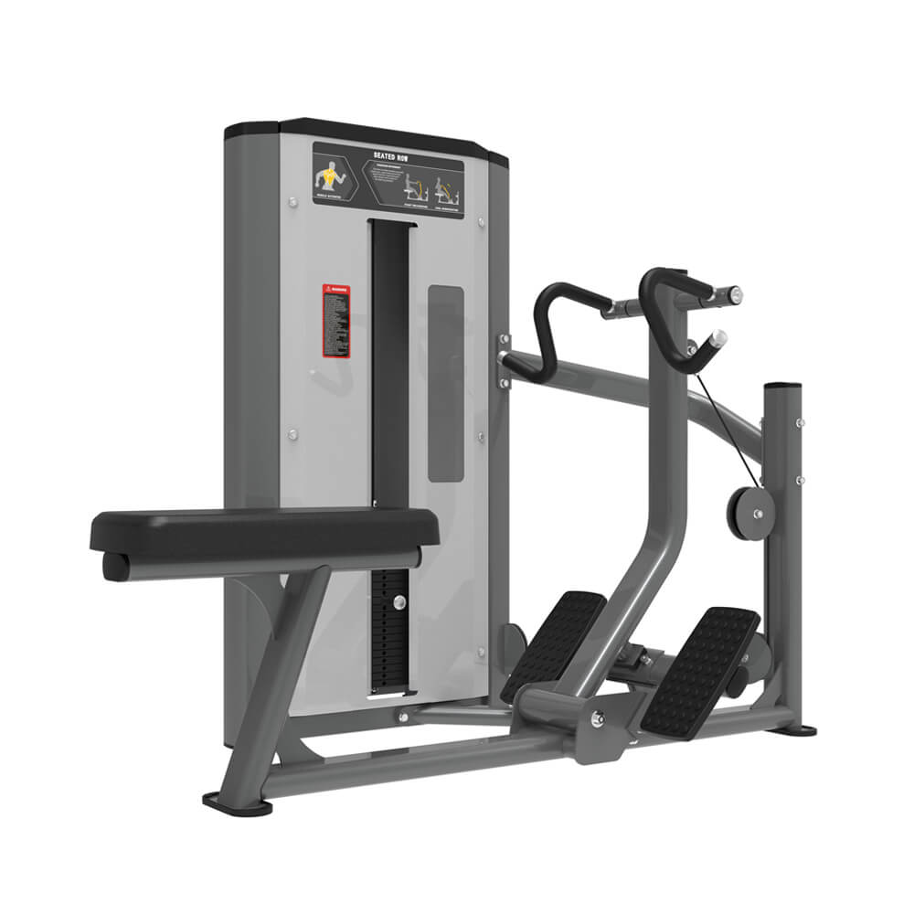 Seated Row Machine for Back Muscle Strength Training | Commercial Gym Equipment Selectorized Machine