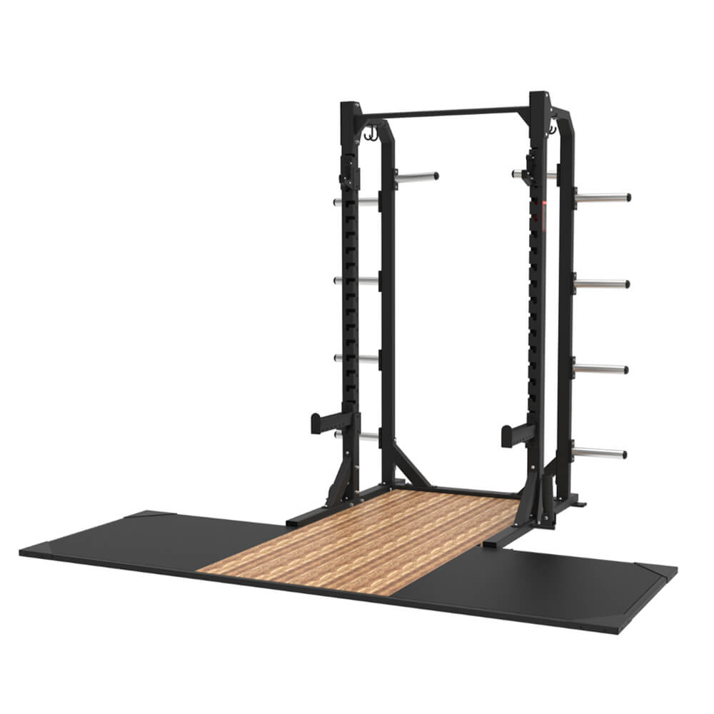 GA-5073-1 power rack with weightlifting platform for barbell strength training