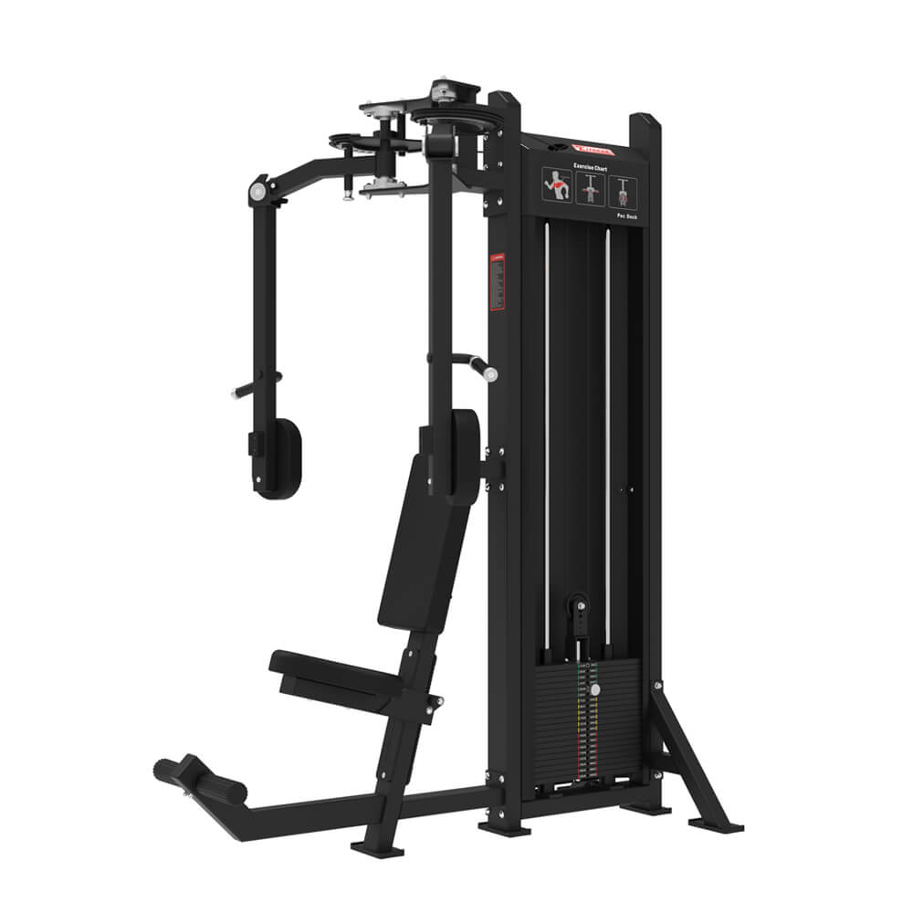 GS-5007 pectoral fly machine showing smooth arm movement for chest workout