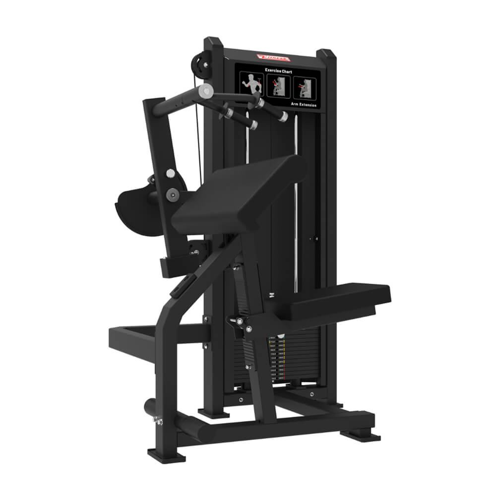 GS-5011 triceps extension machine with padded arm support for strength exercise