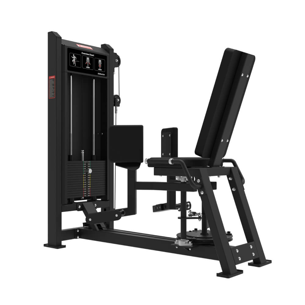 GS-5014 inner thigh adductor machine with comfortable leg positioning design