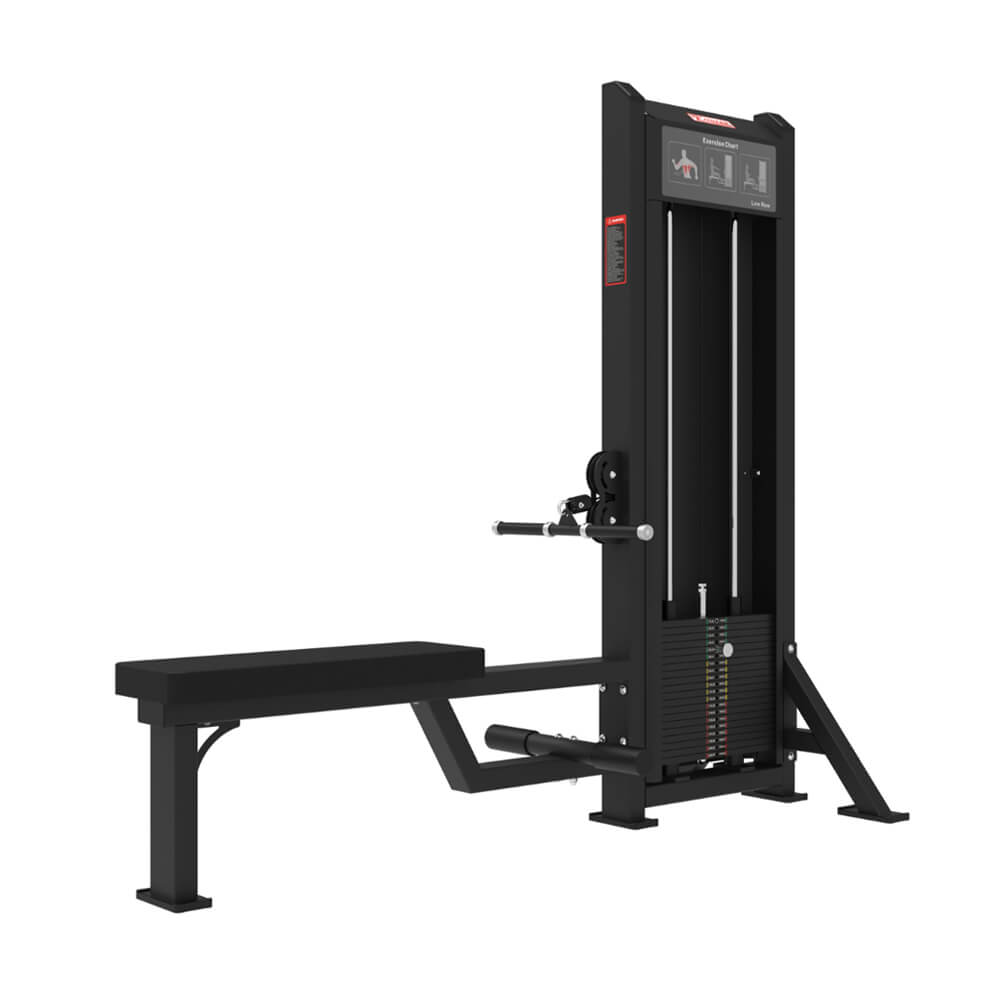 GS-5021 low row machine with stable rowing position for back muscle exercise