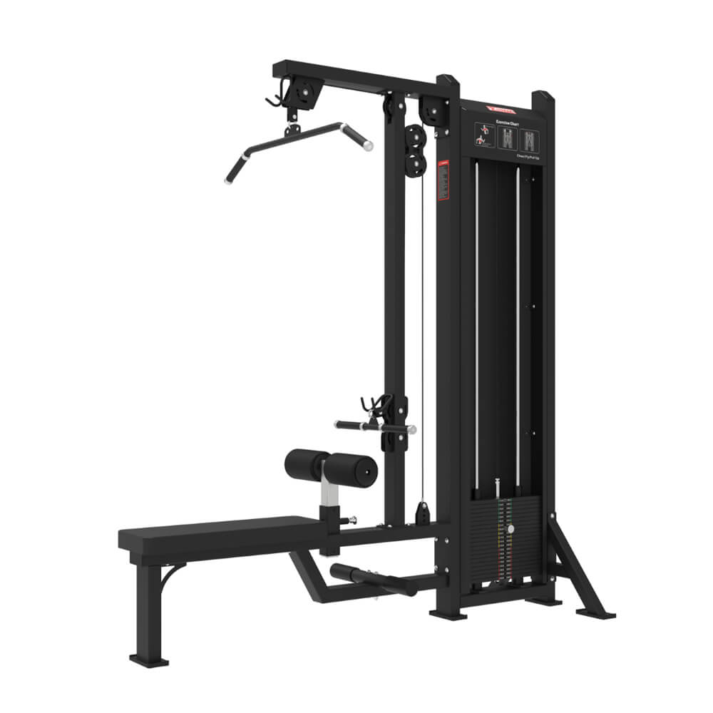 GS-5057 combination machine for lat pulldown and seated row exercises