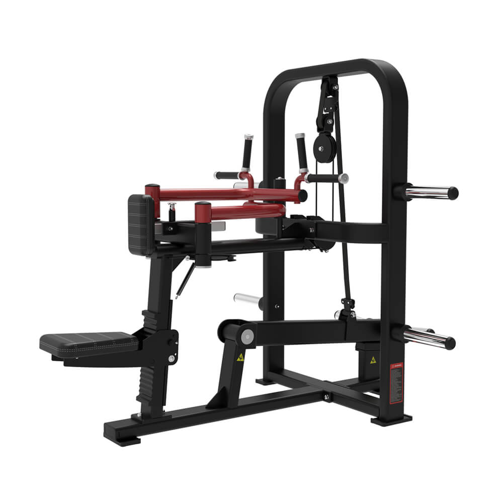 MP-8169 seated rear deltoid machine showing rear shoulder training position and ergonomic support
