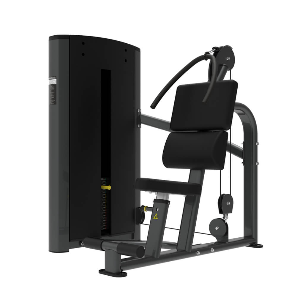 TZ-8214 abdominal machine with padded support for controlled core exercises
