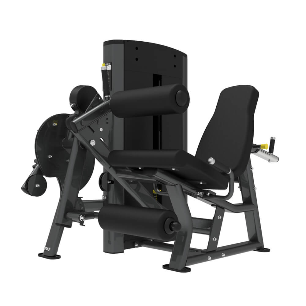 TZ-8217 seated leg curl extension machine with adjustable leg pads and workout seat