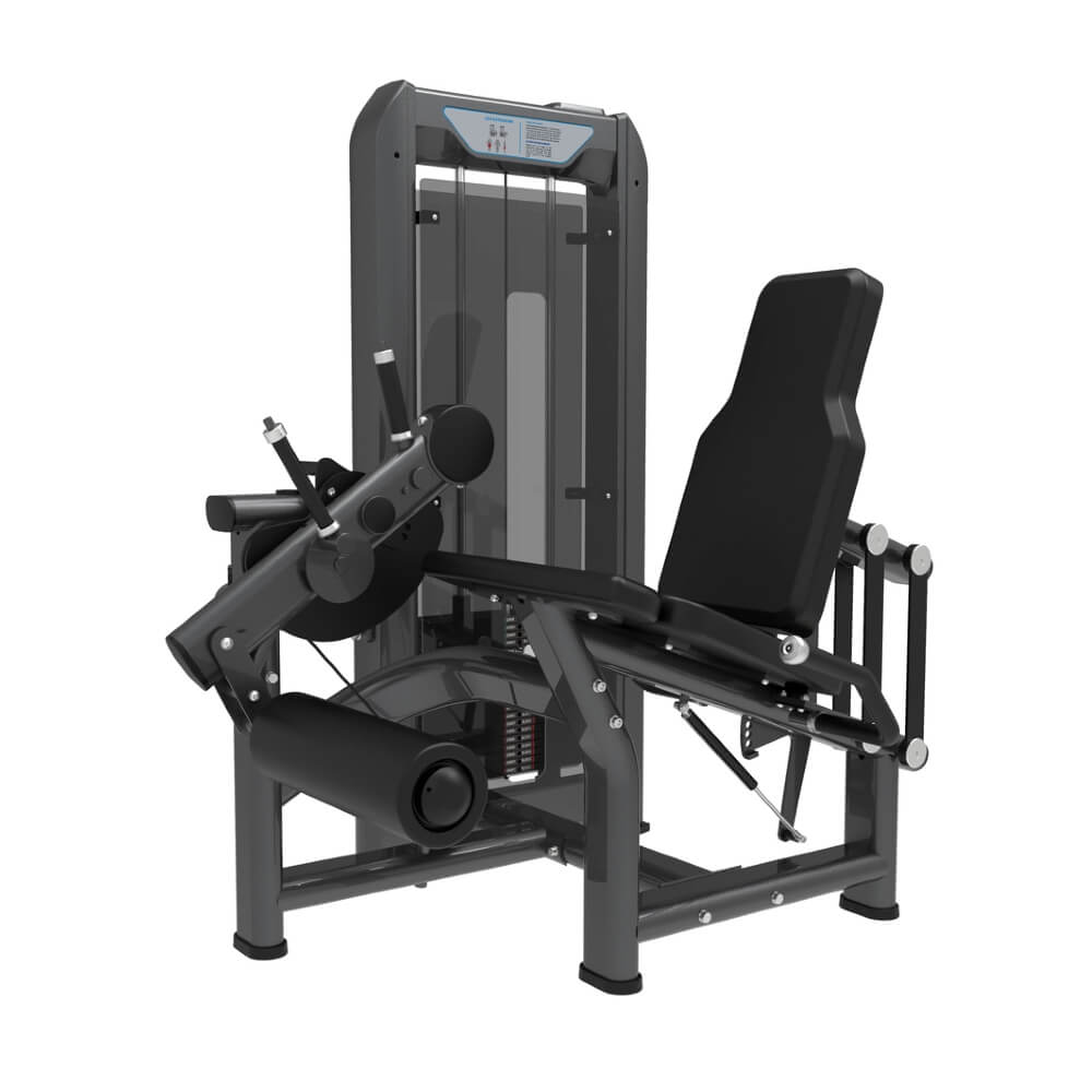 TZ-N8002 seated leg extension machine showing adjustable leg pad and workout position