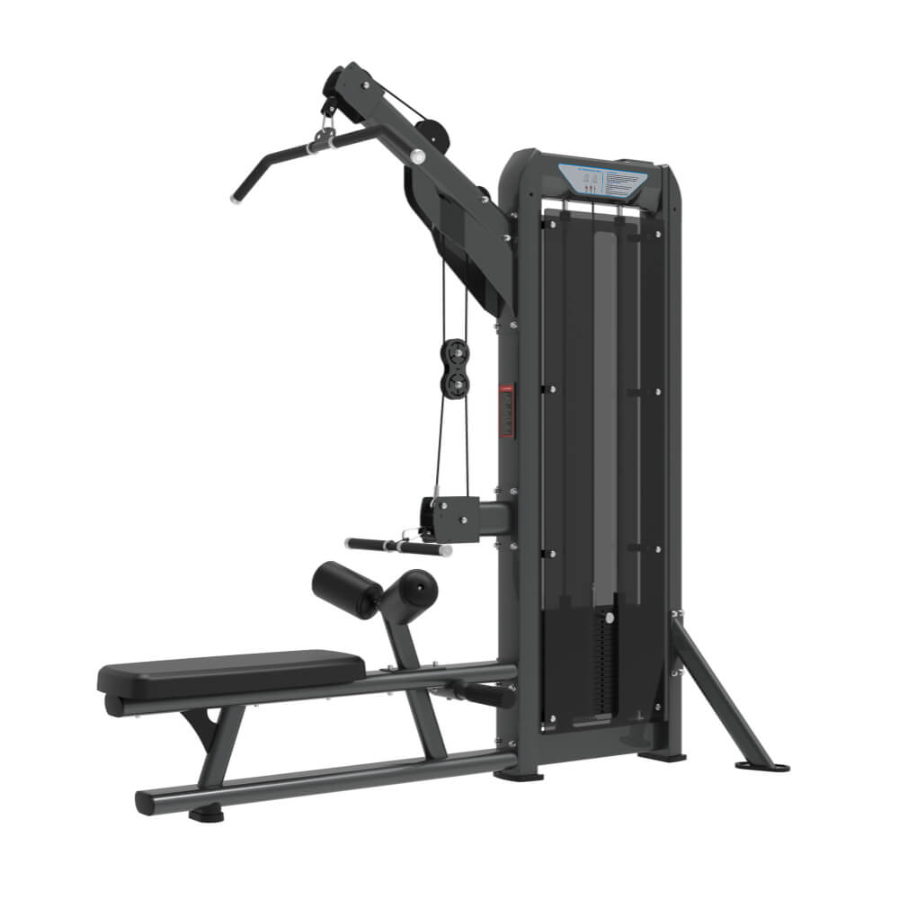 TZ-N8057 Lat Pulldown and Low Row Machine for Back Muscle Training in Commercial Gym
