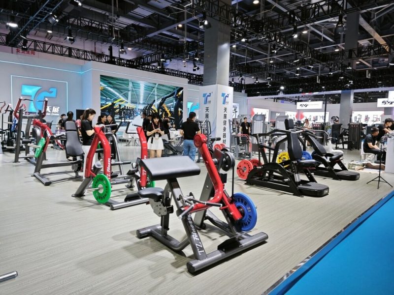 TZFitness commercial gym equipment displayed at China Sport Show 2025 in China
