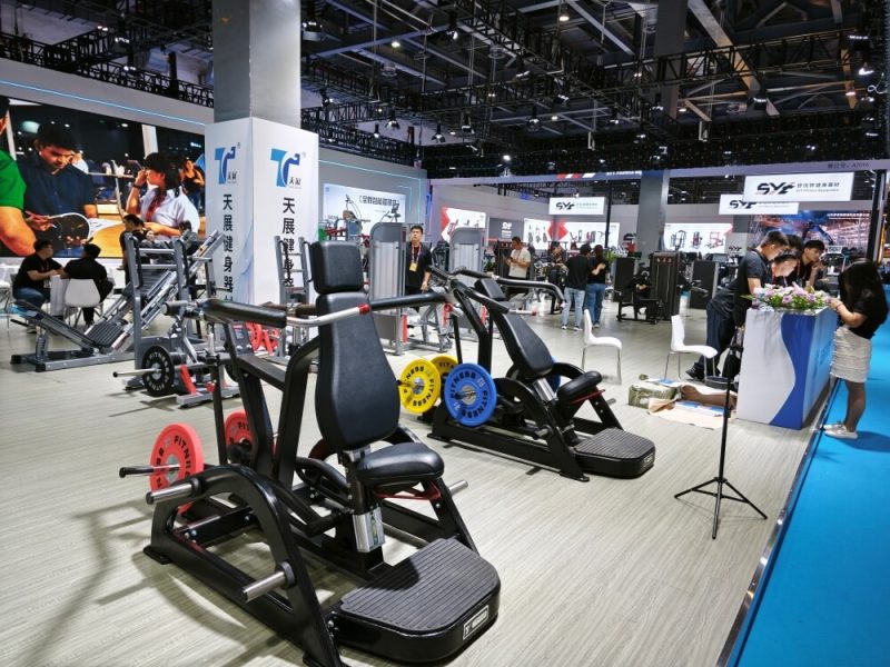 High-quality commercial gym machines at China Sport Show 2025 by TZFitness